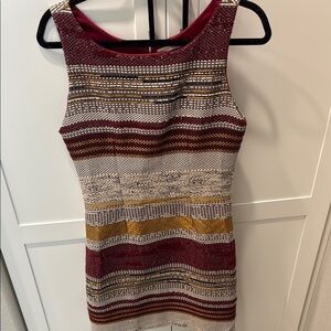 Paper Crown Striped Multicolor Sleeveless Dress sz s